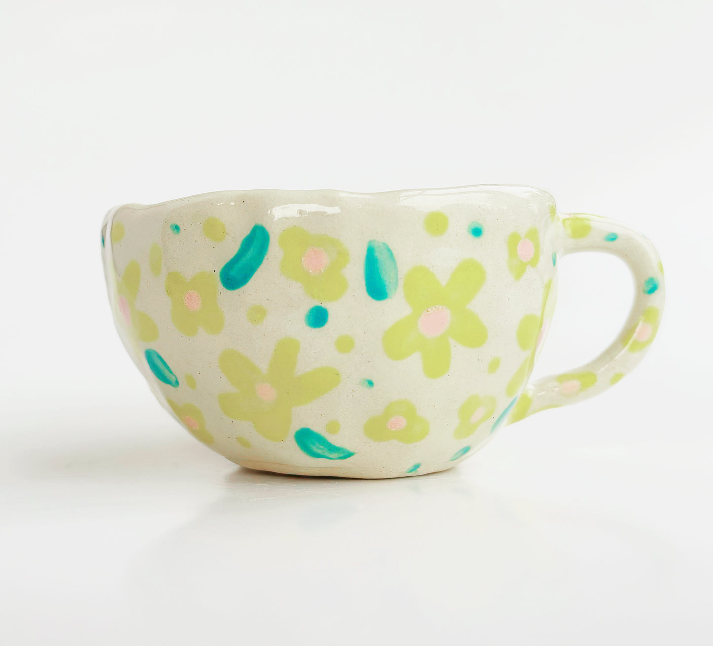At Least My Trauma Made Me Funny Yellow Floral Espresso Mug