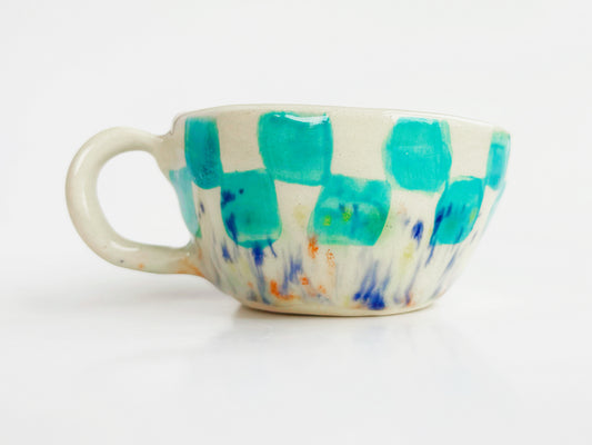 Checkered Espresso Mug