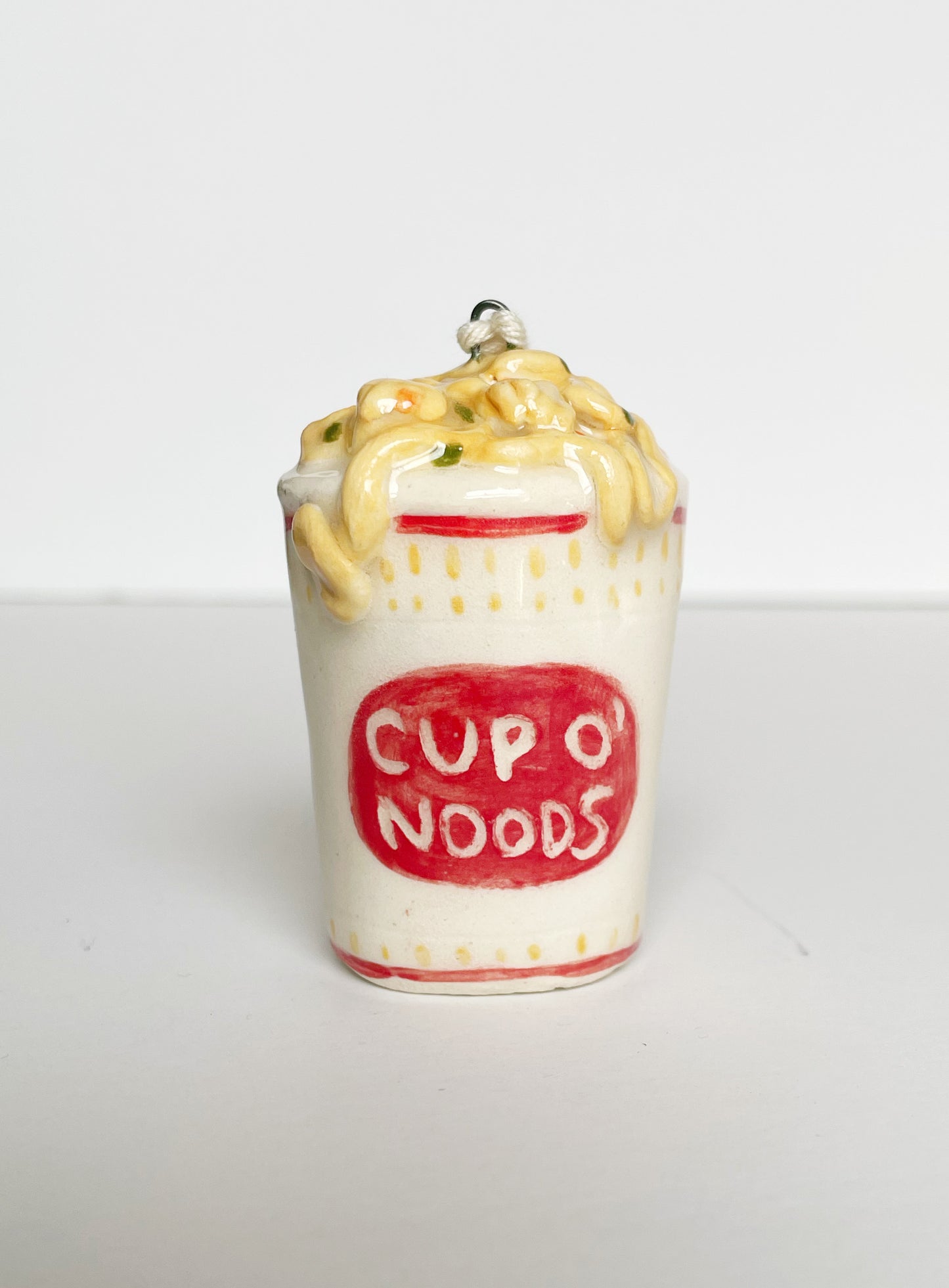 Ramen Noodle Cup O’ Noods Ceramic Ornament