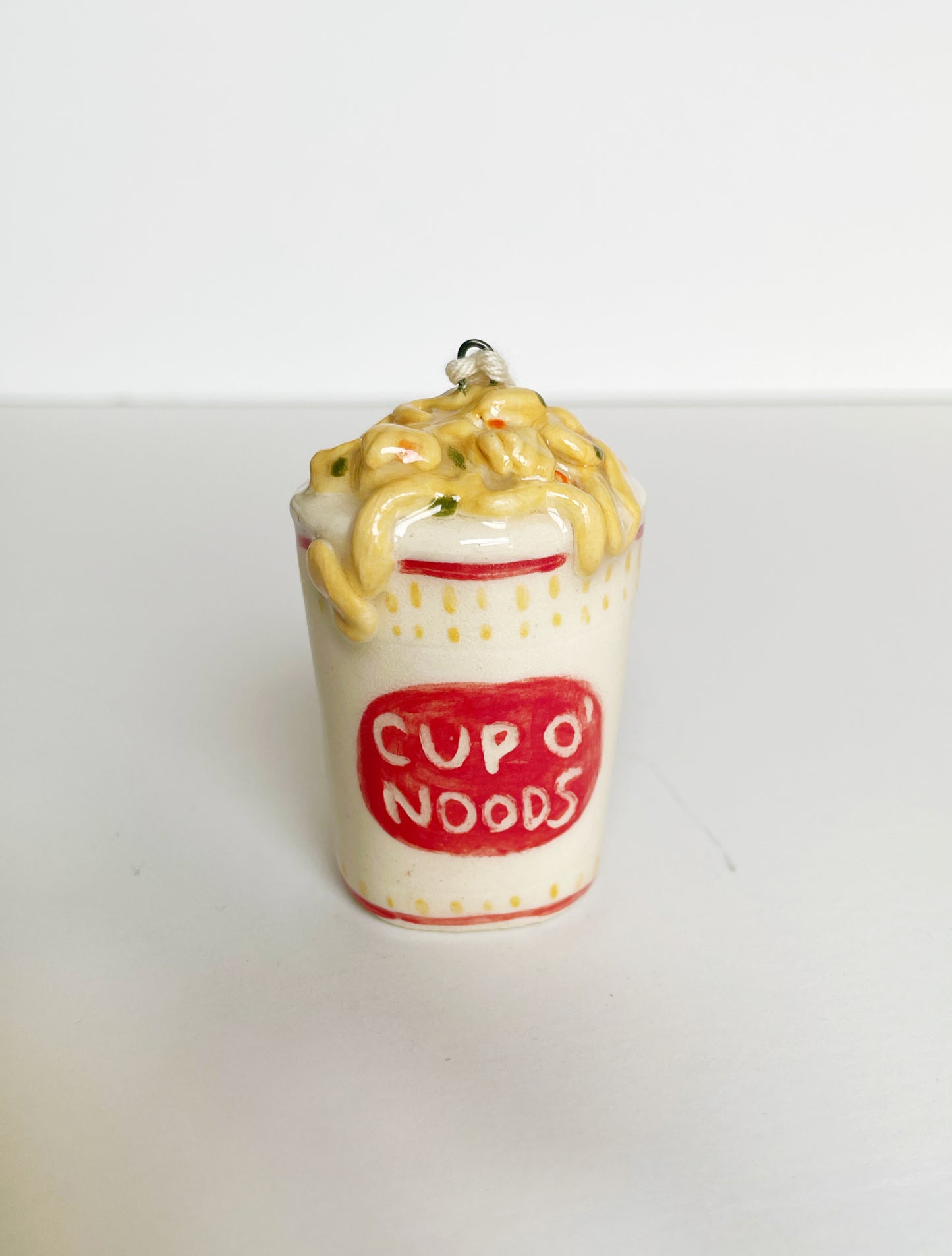 Ramen Noodle Cup O’ Noods Ceramic Ornament